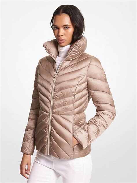 michael kors packable jacket for fall|Michael Kors packable nylon anorak.